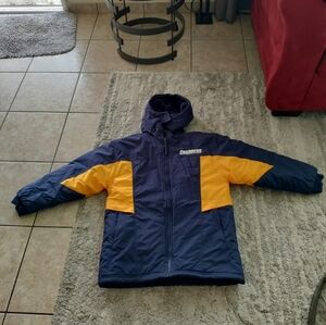 Tools..REEBOK NFL  Authentic  Chargers  Jacket  HEAVY & WARM Size young L 14/16